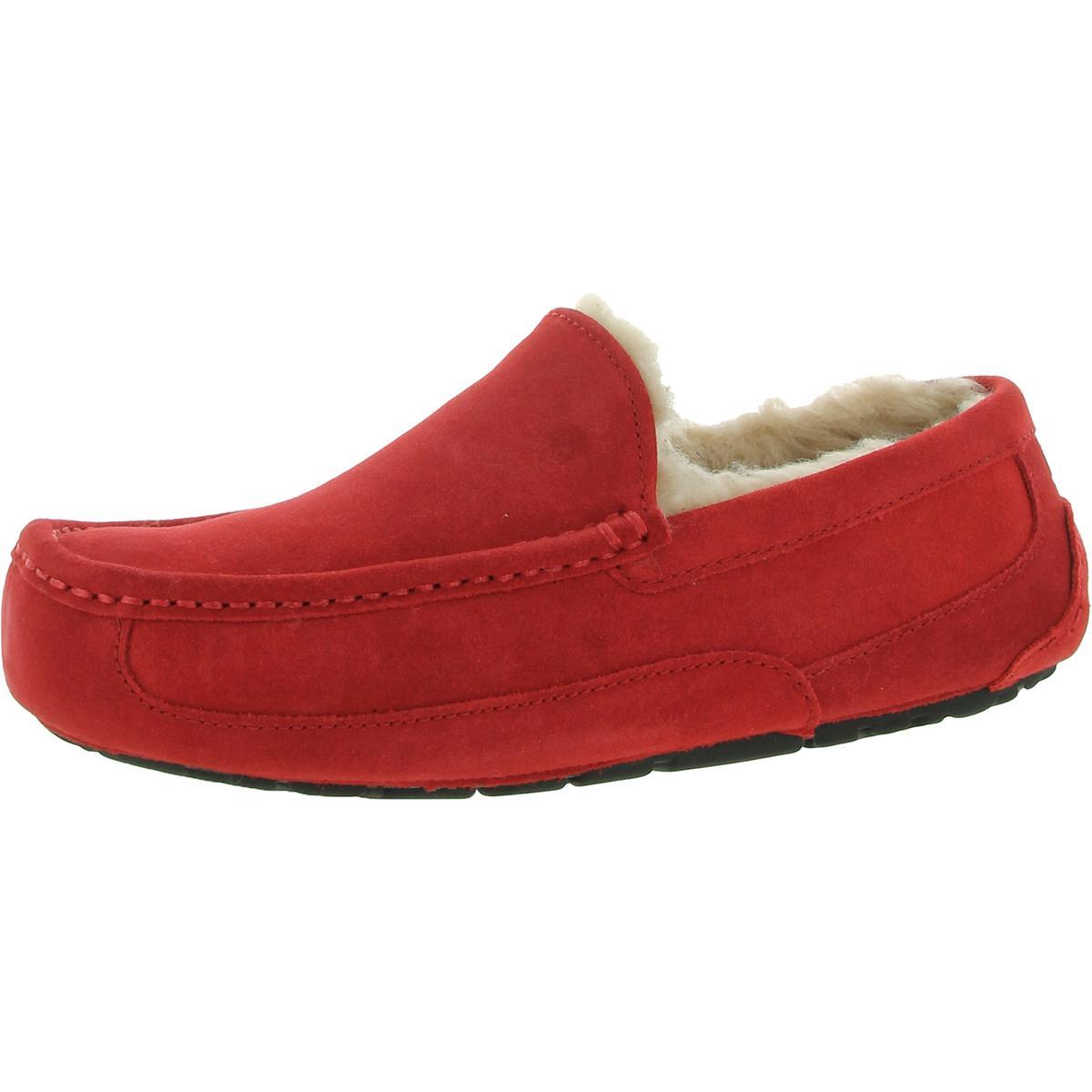 Ugg Men`s Ascot Suede Wool Slip On Loafer Slipper