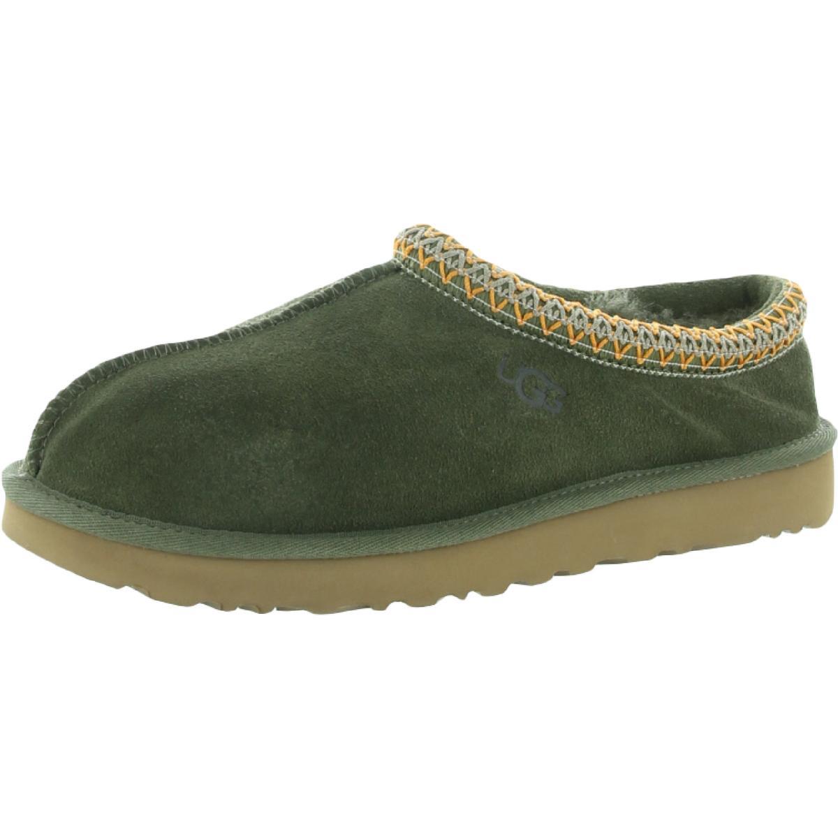 Ugg Australia Womens Tasman Suede Wool Lined Mule Slippers Shoes Bhfo 0005 Burnt Olive