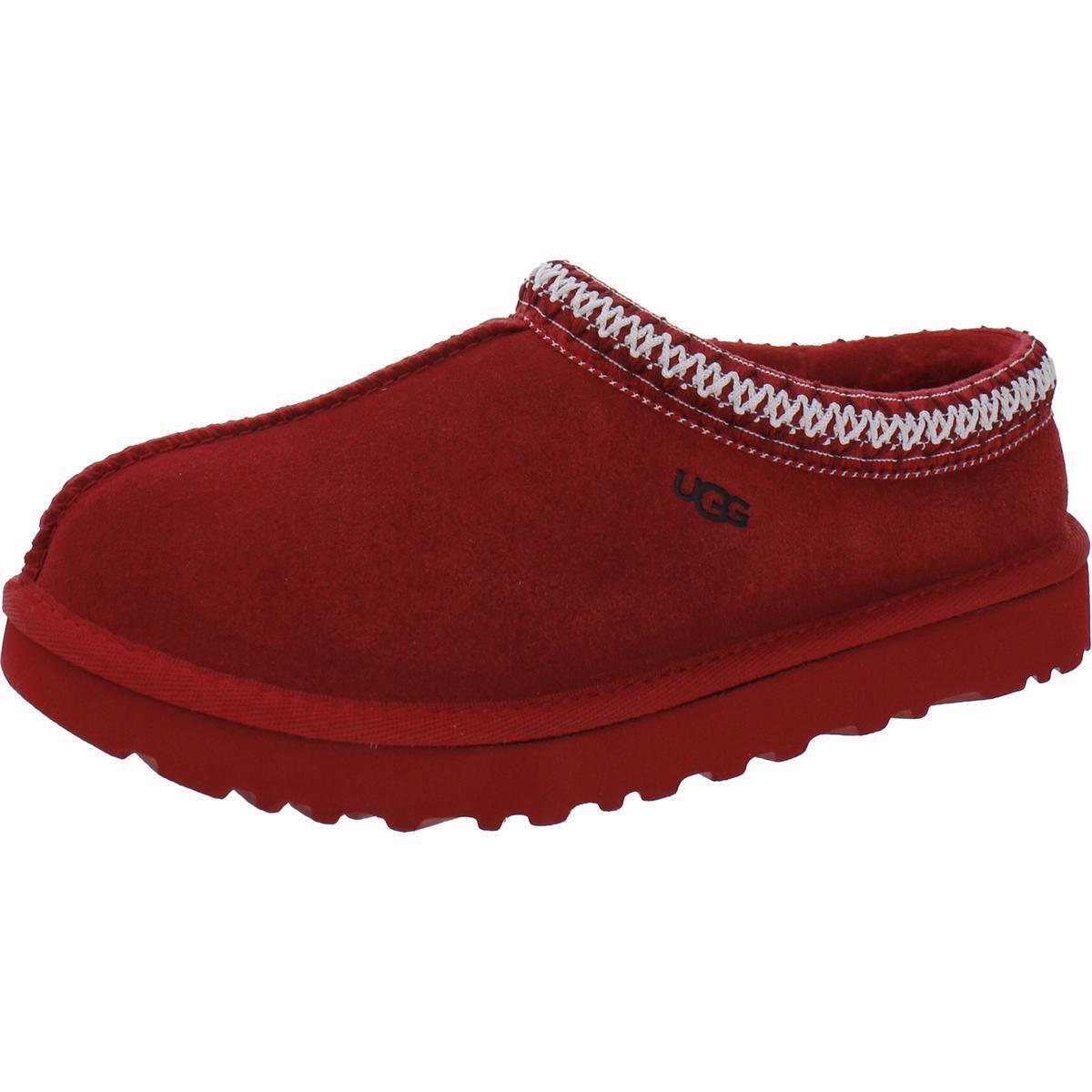 Ugg Australia Womens Tasman Suede Wool Lined Mule Slippers Shoes Bhfo 0005 Red/Samba Red