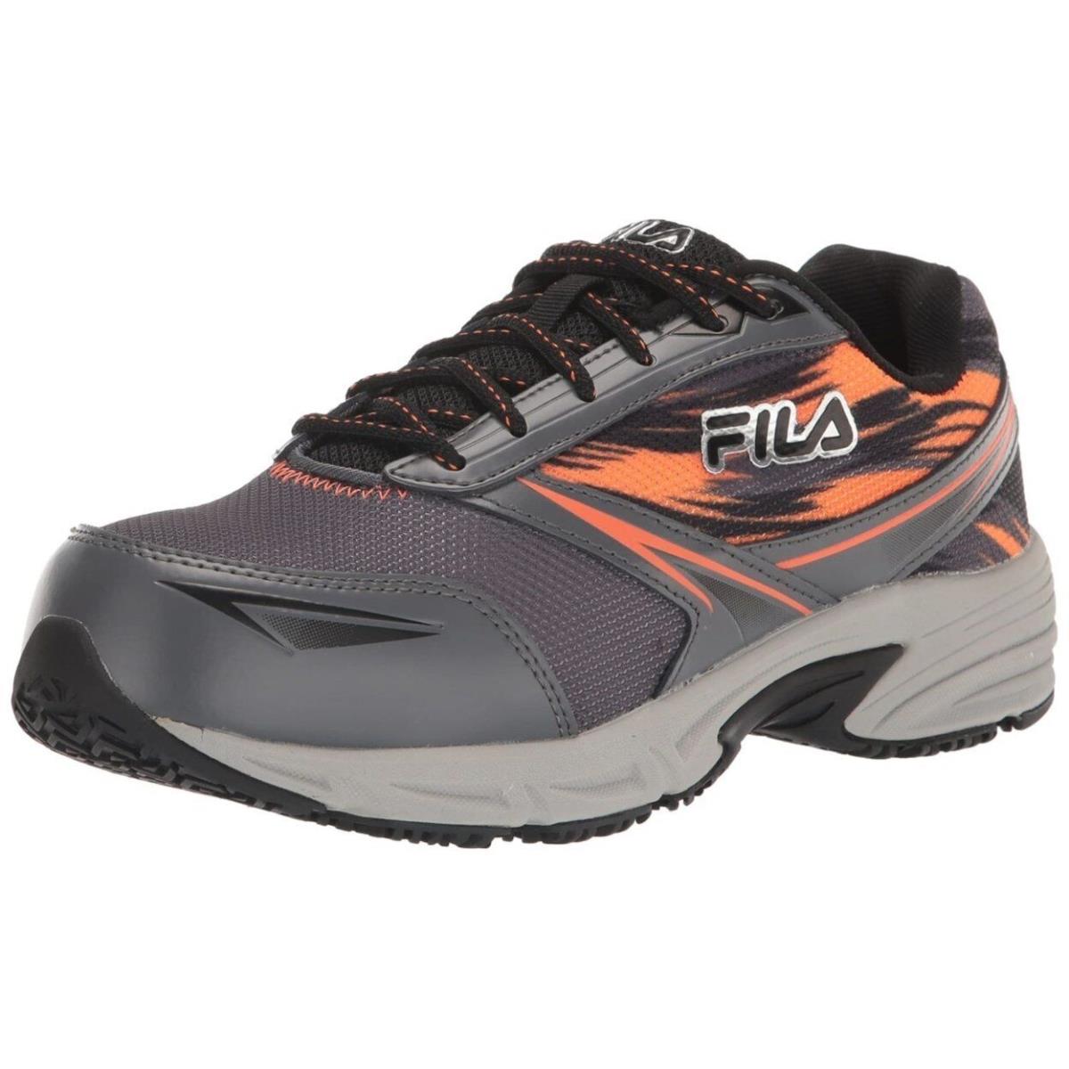 Fila Mens Memory Meiera 2 Slip Resistant and Composite Toe Work Shoe - Csrk/Blk/Vorn