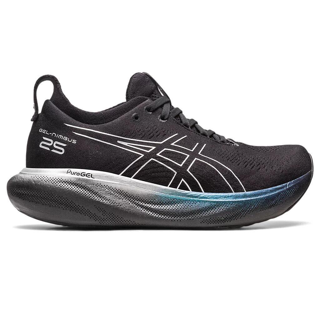 Asics Gel-nimbus 25 Platinum 1012B435.001 Sneaker Women`s Black Running Shoes