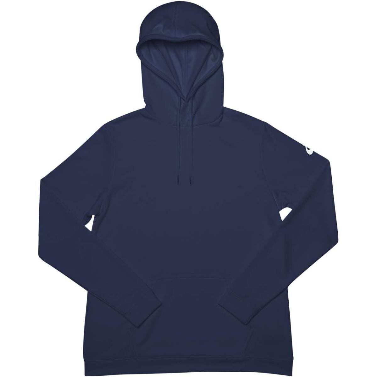 Asics Women`s French Terry Pull Over Hoody Team Navy X-large