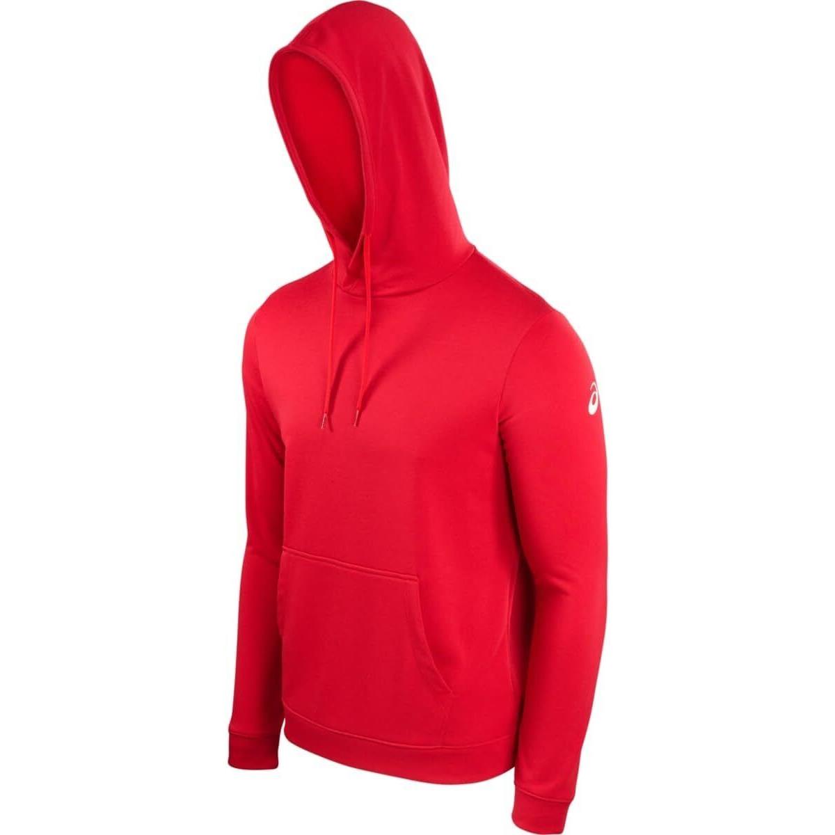 Asics Men`s Pull Over Warmup Hoody Team Red X-large