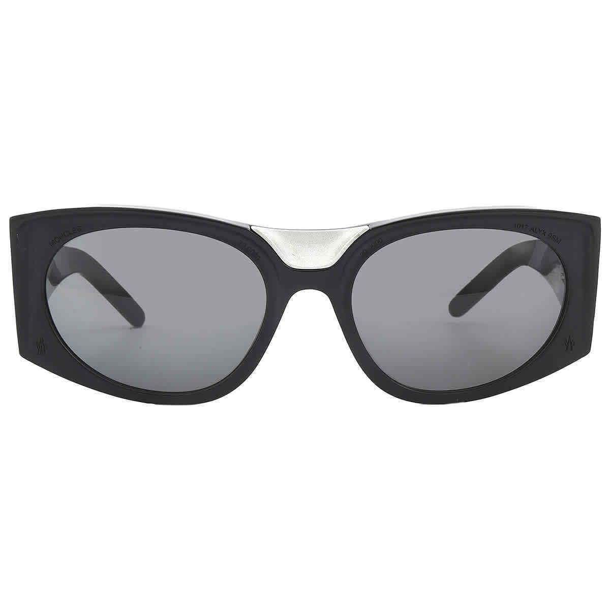 Moncler Alyx Grey Oval Unisex Sunglasses ML0188-P 01A 57 ML0188-P 01A 57