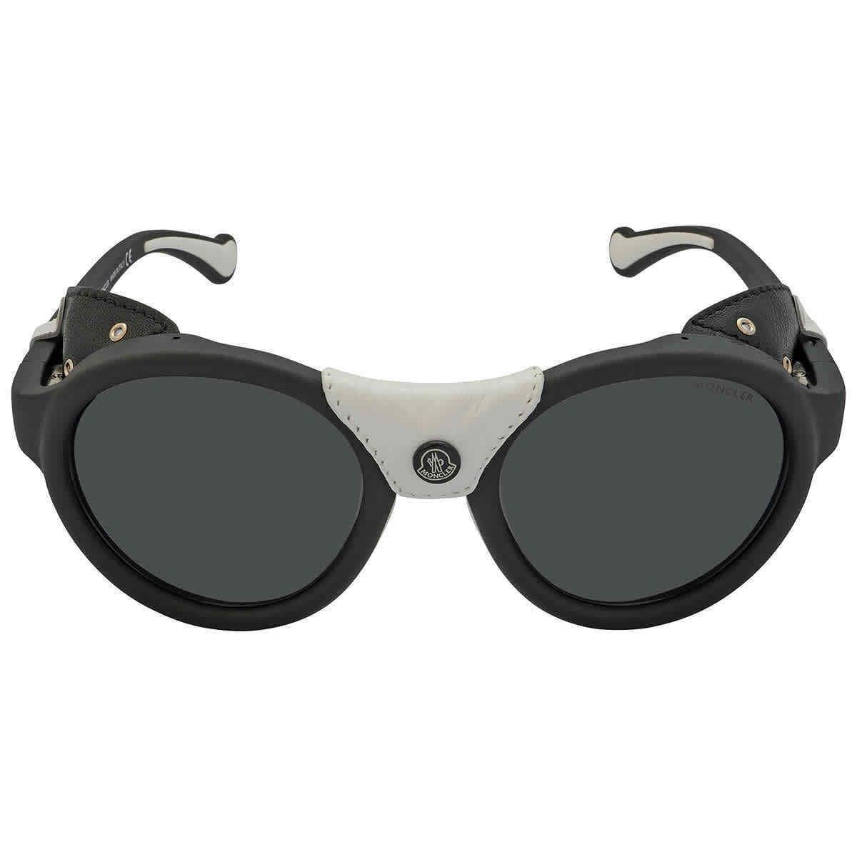 Moncler Smoke Mirror Round Unisex Sunglasses ML0046 02C 52 ML0046 02C 52