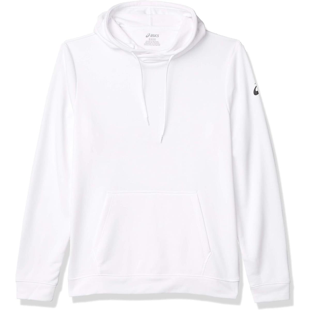 Asics Men`s Pull Over Warmup Hoody Team White X-small