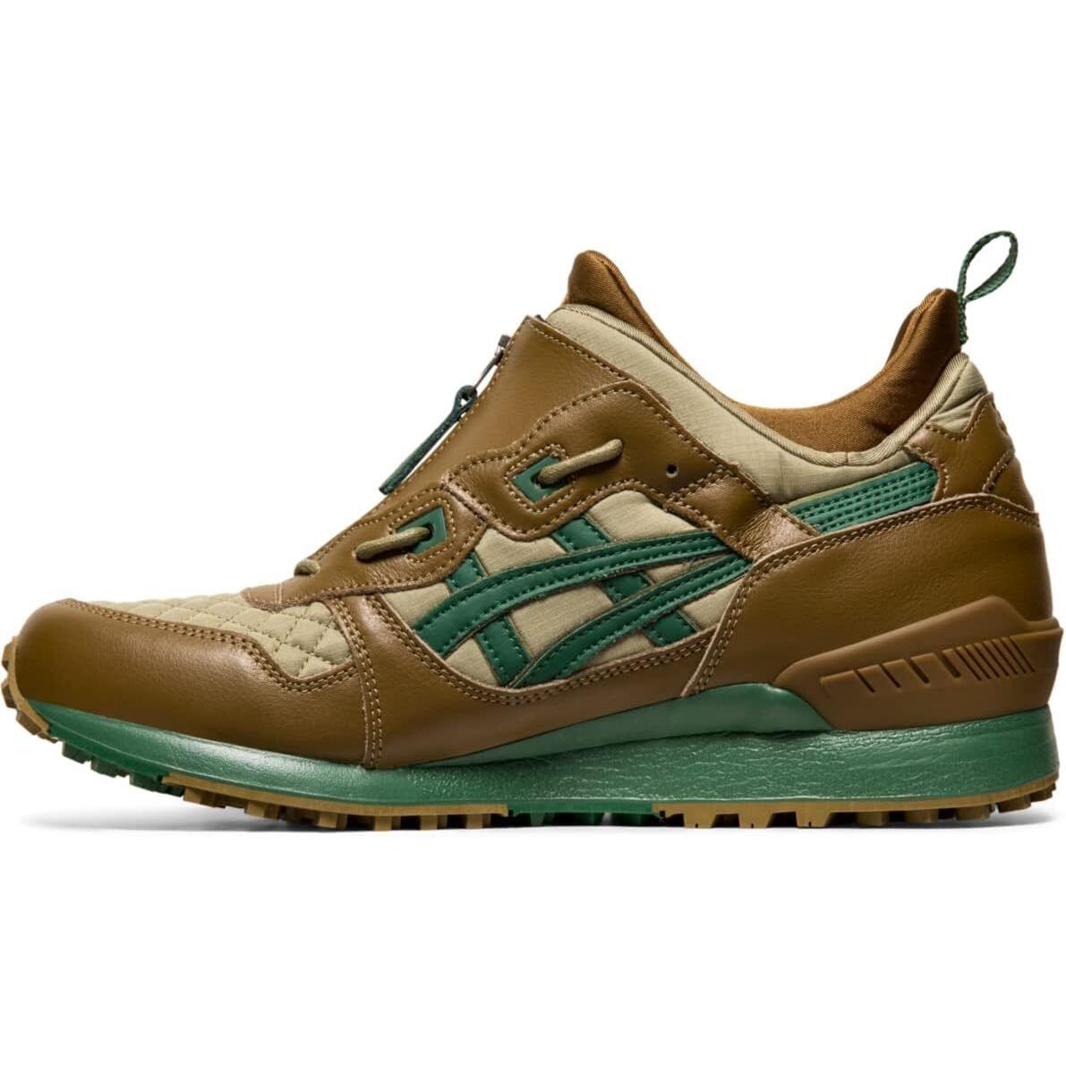 Asics Tiger Men`s Gel-lyte Mid Top Shoes 12 Chestnut/hunter Green - Chestnut/Hunter Green