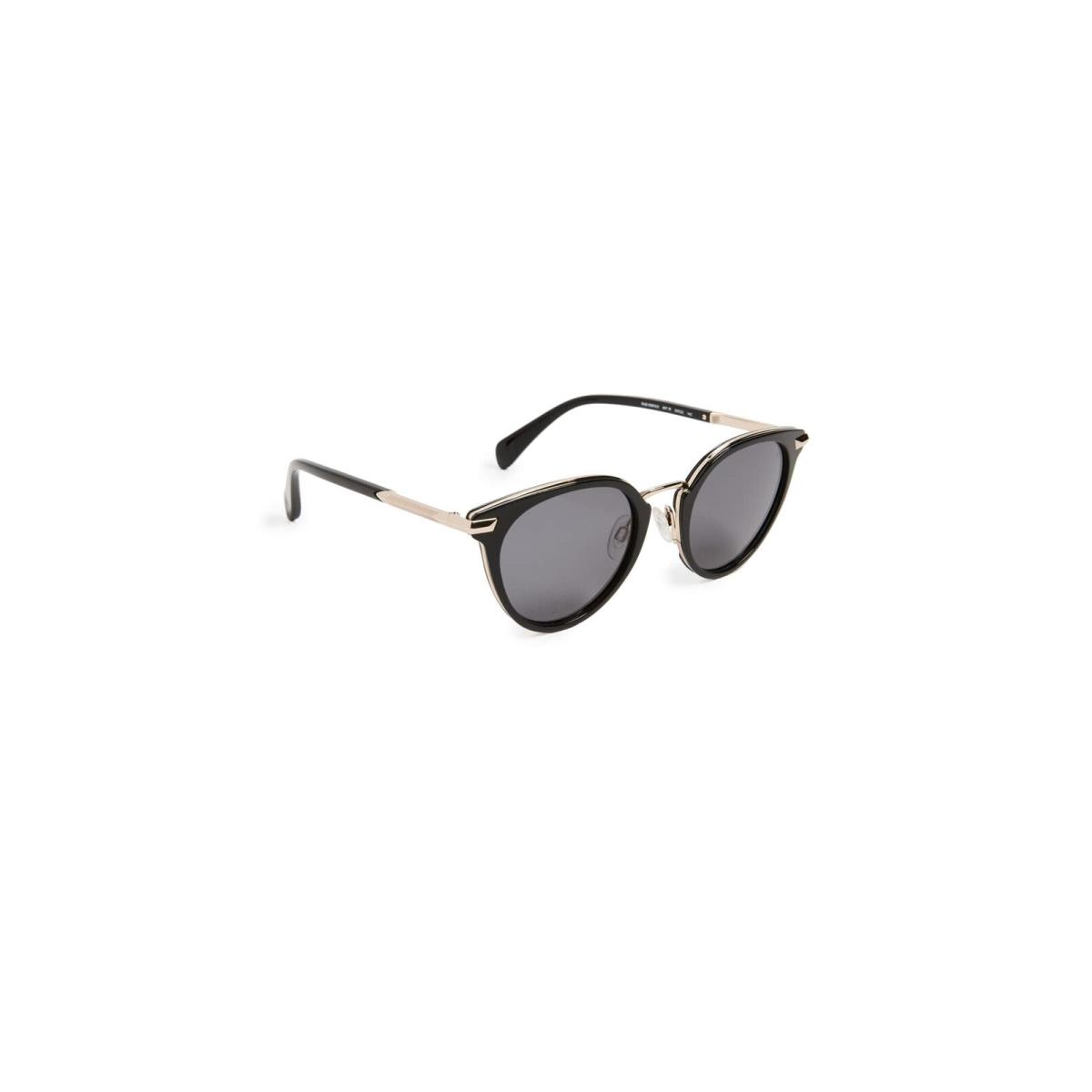 Rag Bone Women`s Round Metal Bridge Sunglasses Black One Size