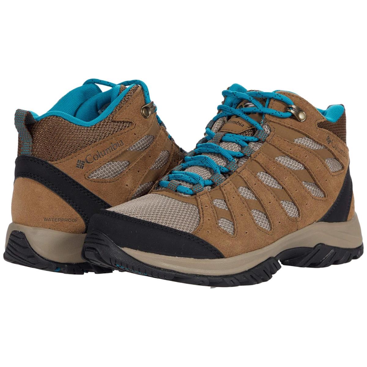 Woman`s Hiking Columbia Redmond Iii Mid Waterproof - Khaki II/Sea Level