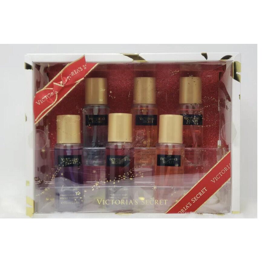 Victoria`s Secret 6 Piece Fragrance Spray Mist Boxed Gift Set 2.5 oz Each