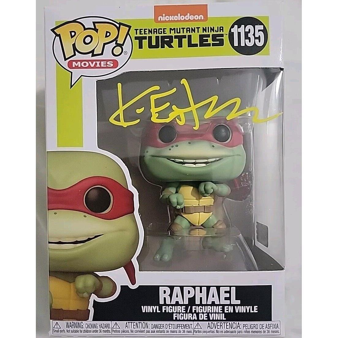 Funko Pop Movies Ninja Turtles Raphael 1135 Kevin Eastman Signed Autograph Coa