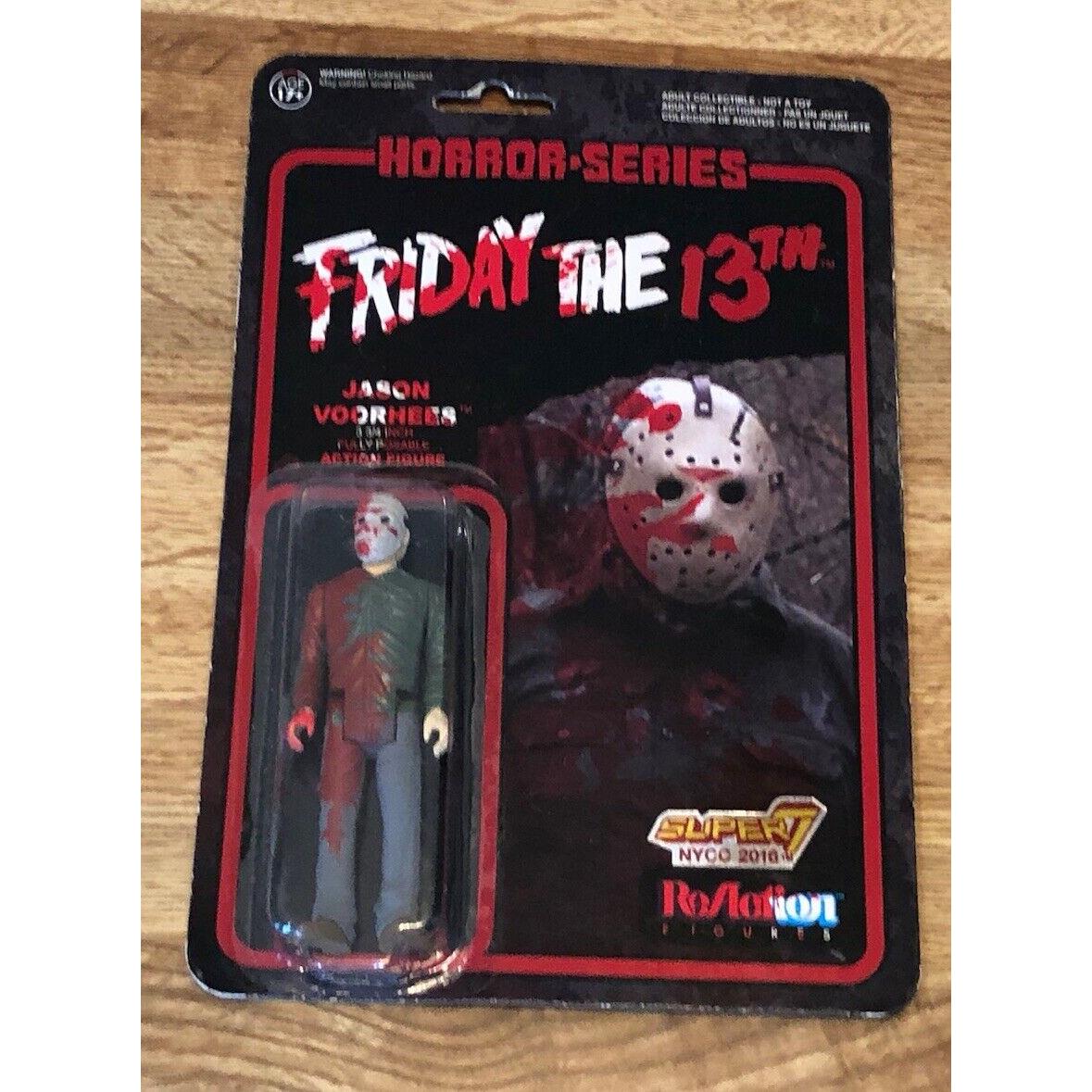 1 3.75` Reaction Action Figure Nycc 2016 Friday The 13TH Jason Vorhees