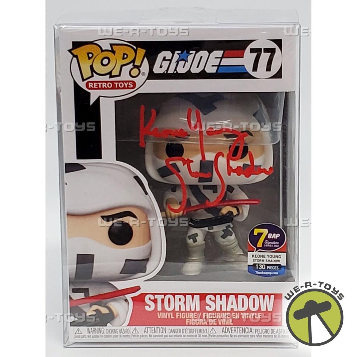 Funko Pop G.i. Joe Storm Shadow Vinyl Figure 77 Signed By Keone Young Nrfb