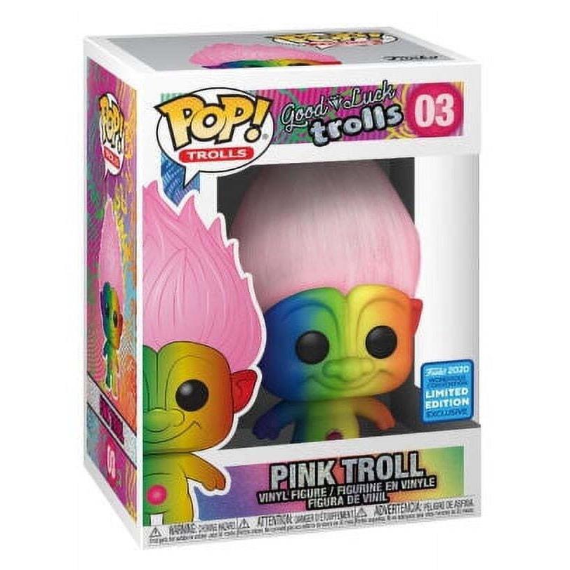 Funko Pop Retro Toys Trolls Pink Troll Rainbow 3 Vinyl Figure