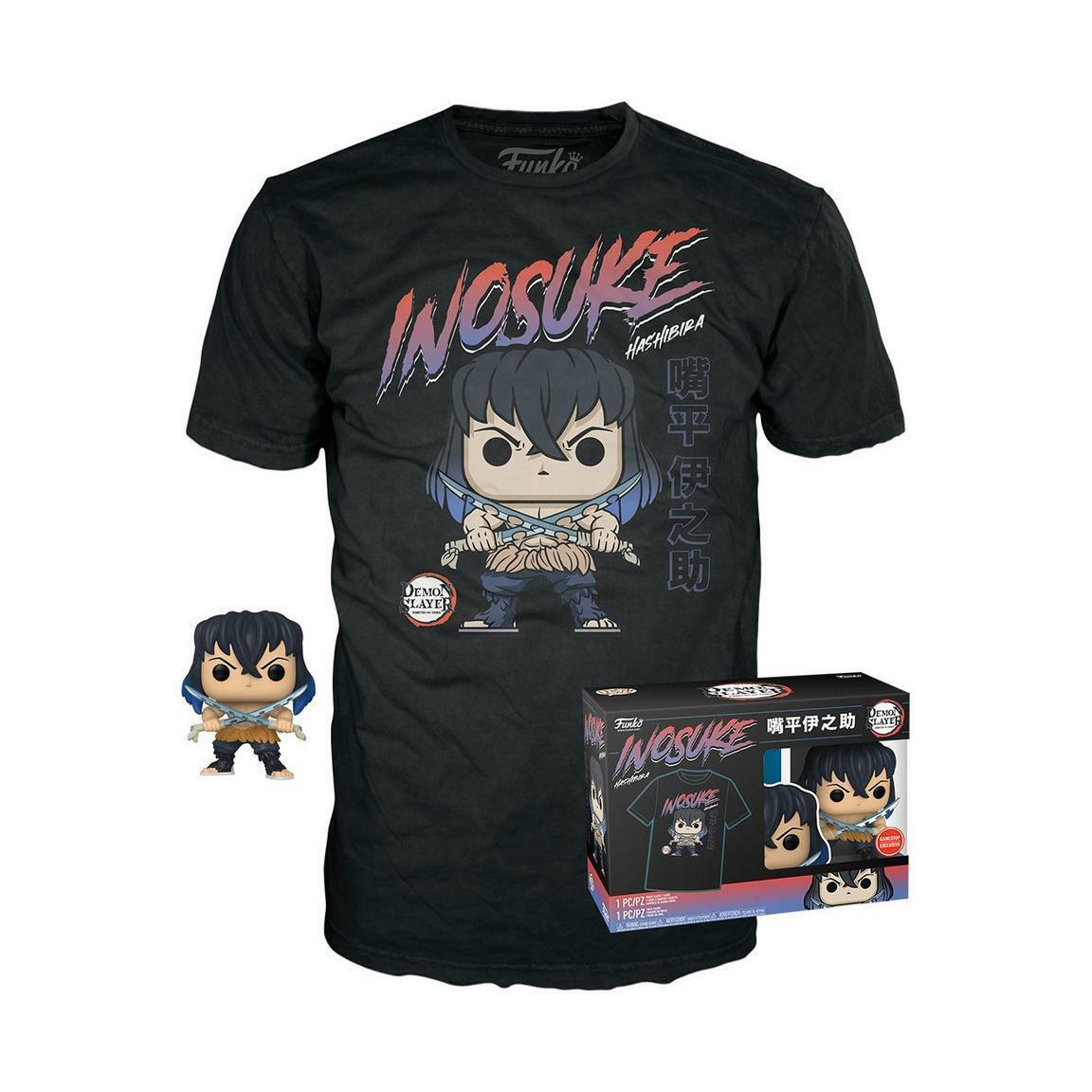 Funko Pop Tee: Demon Slayer Kimetsu no Yaiba Inosuke Hashibira Unmasked XL