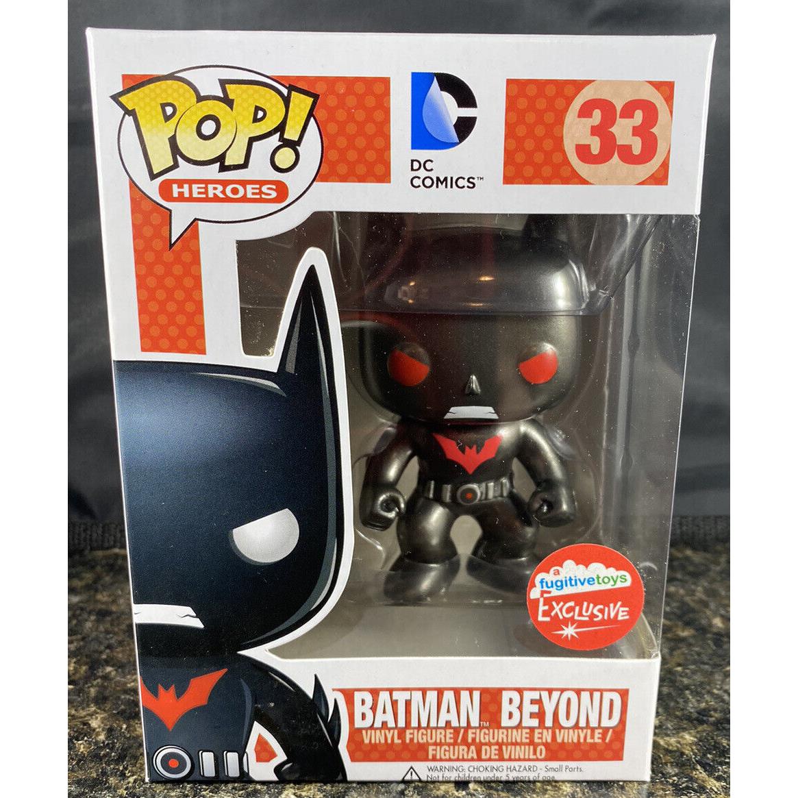 Funko Pop Batman Beyond Metallic Fugitive Toys Exclusive DC Vaulted Rare 33