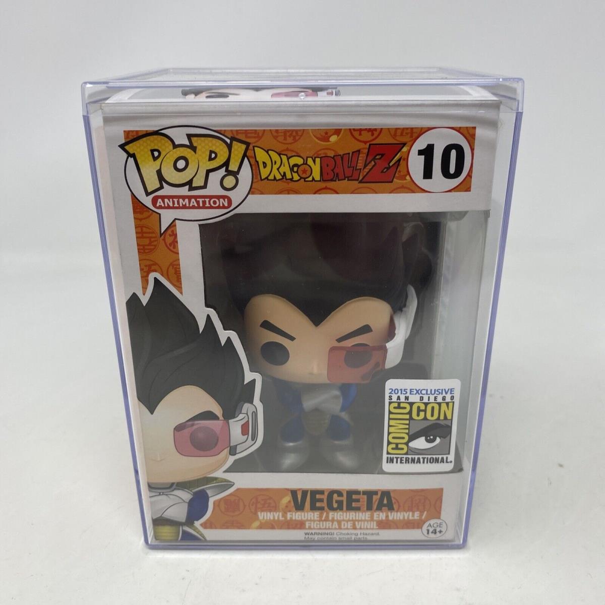 Funko Pop Vegeta Metallic 10 San Diego Comic Con Sdcc w/ Hard Stack