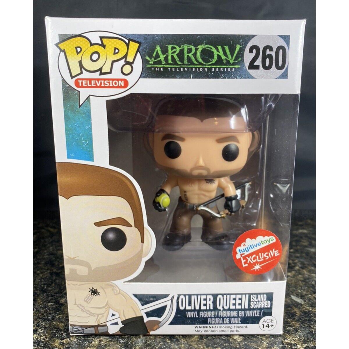 Funko Pop Arrow Oliver Queen Island Scarred Fugitive Toys Exclusive Vaulted 260