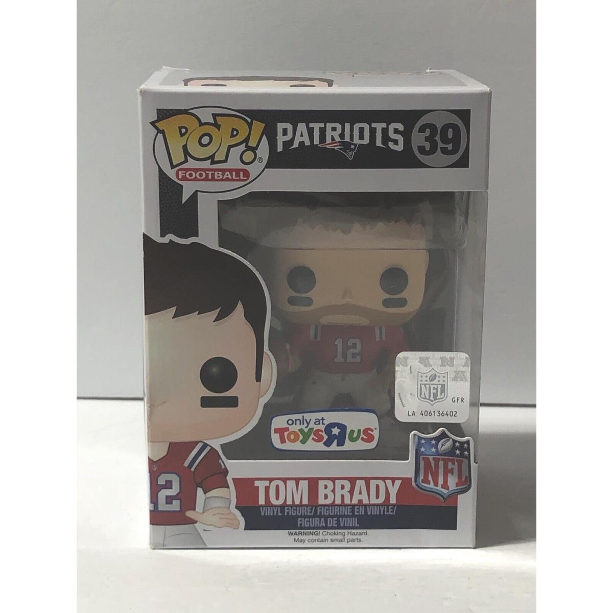 1 Funk Pop Nfl England Patriots 39 Toys R US Exclusive Tom Brady W/case