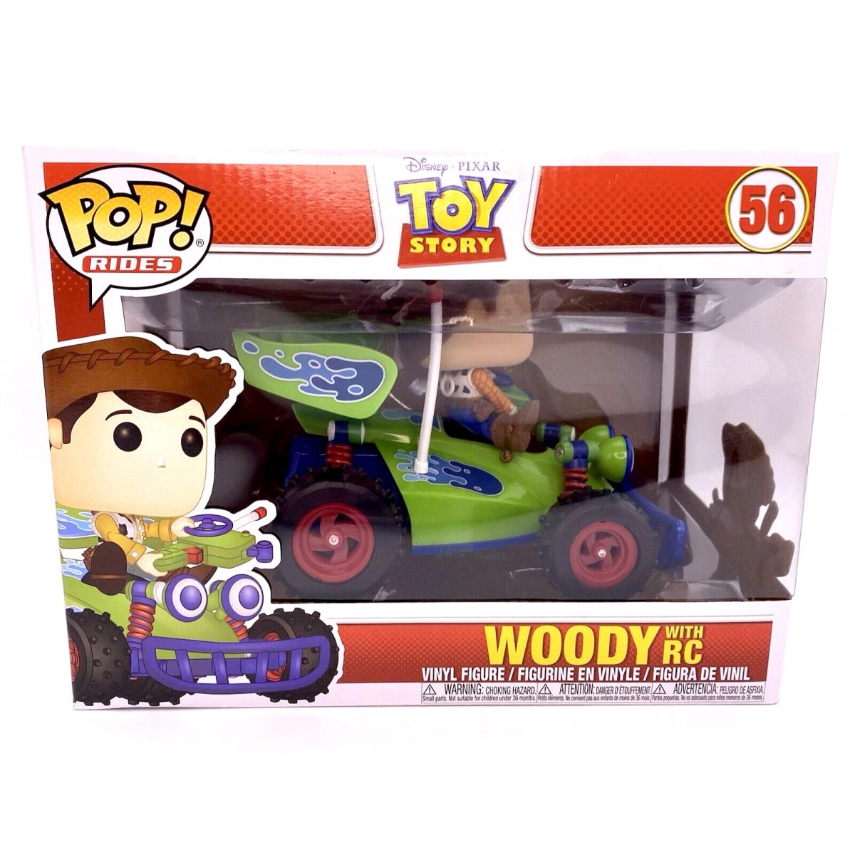 Funko Pop Rides Disney Pixar Toy Story Woody with RC 56 Remote Car Tom Hanks