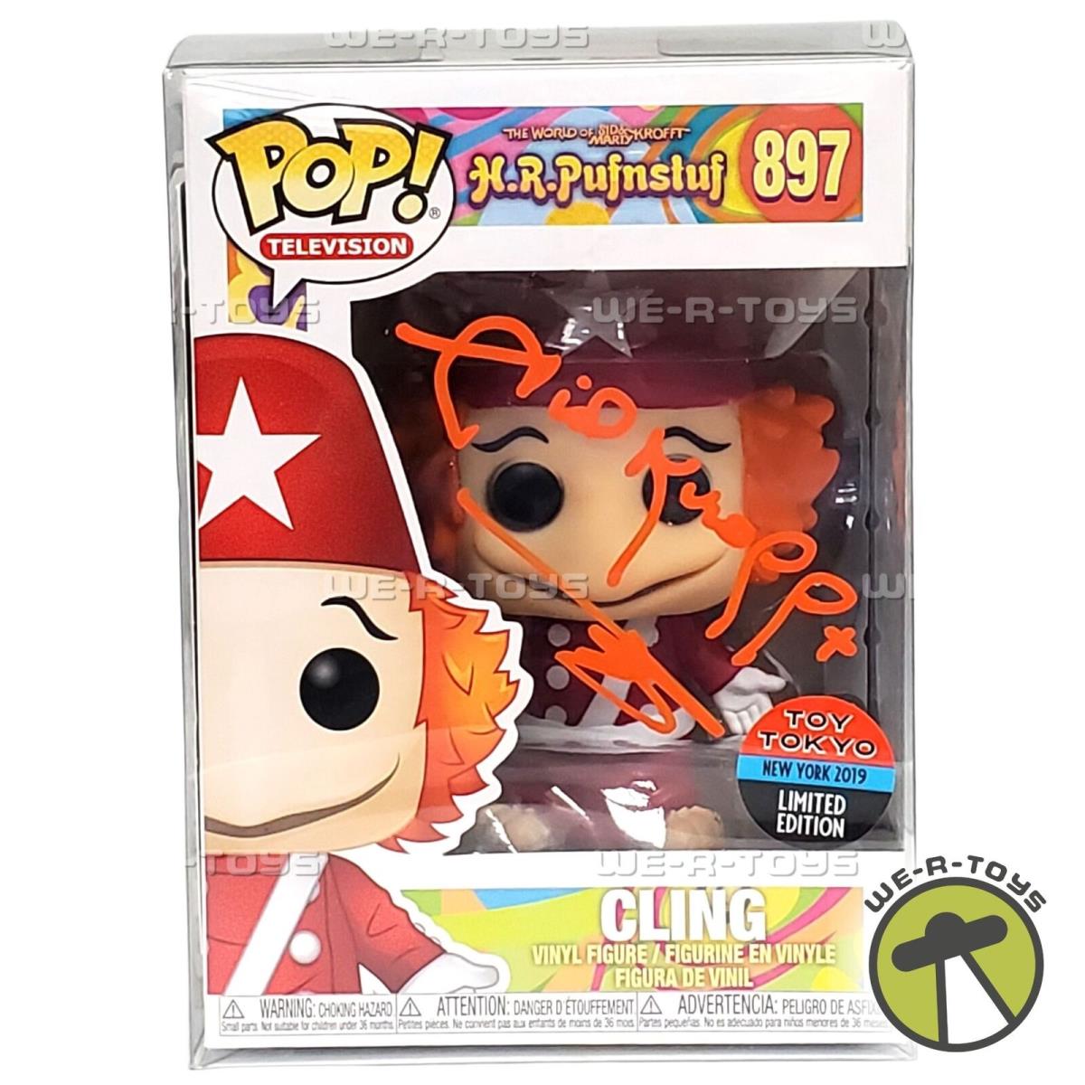 Funko Pop H.r. Pufnstuf Cling Figure Limited Edition Signed By Sid Krofft Nrfb