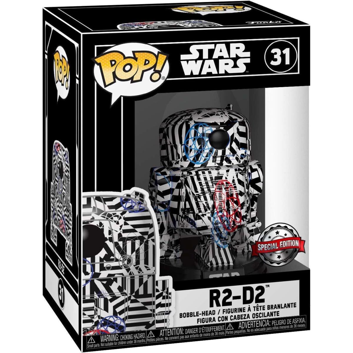 Funko 45526 Pop R2D2-Exclusive Futura Skin Star Wars R2D2 Collectible Toy Multi