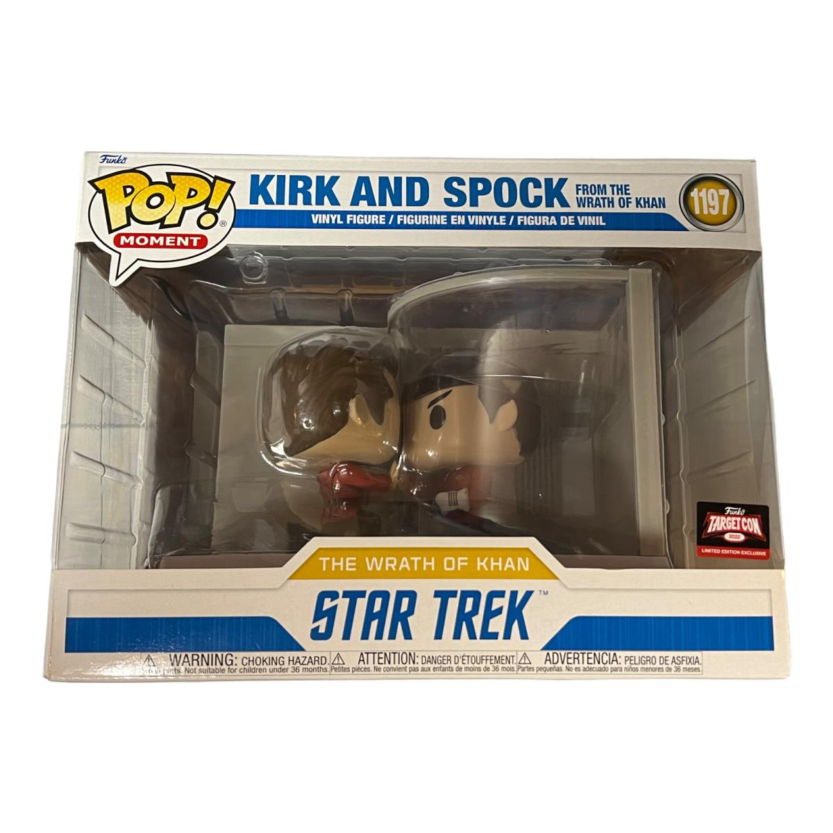 Funko Pop Wrath of Khan Captain Kirk Spock Star Trek Target Con Exclusive 1197