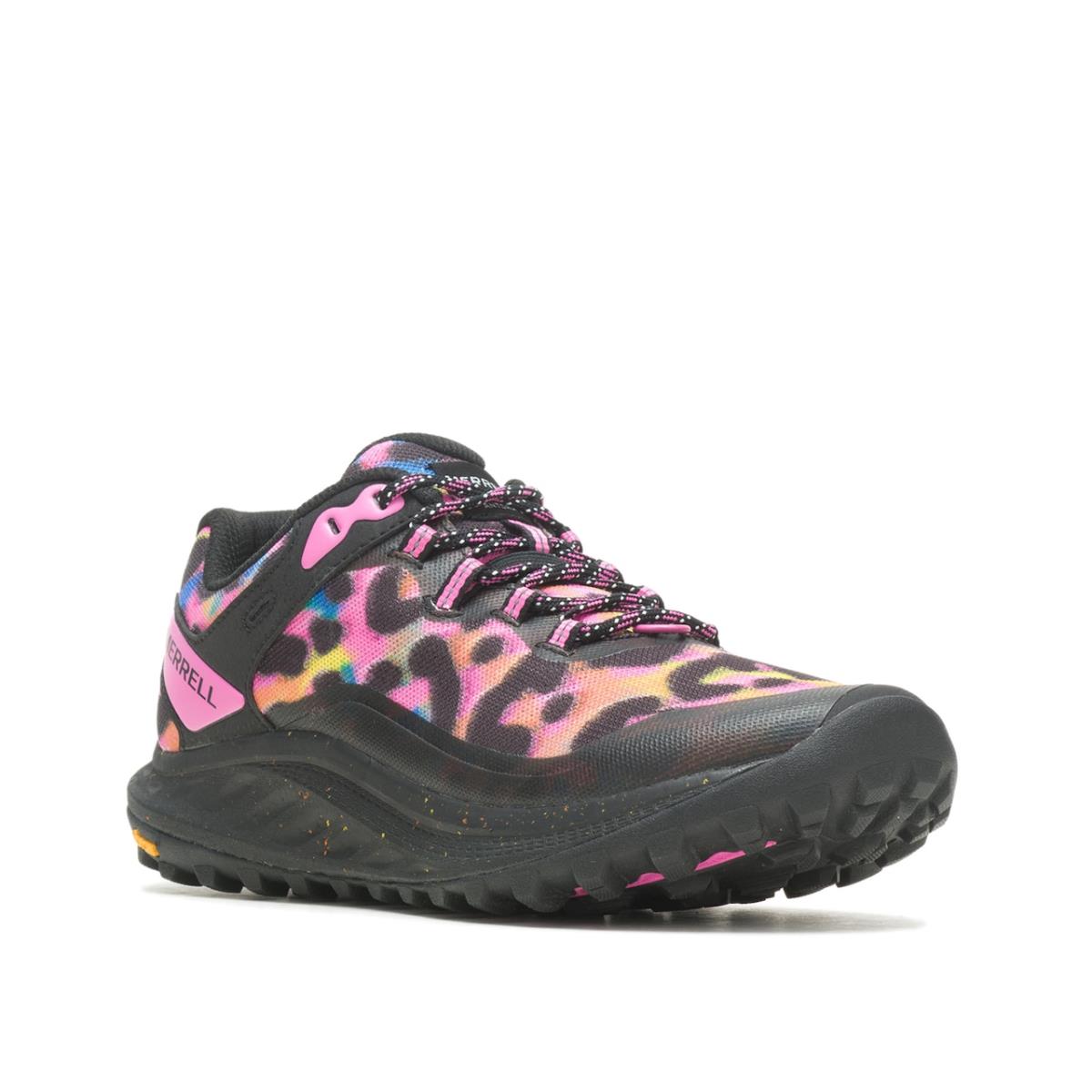 Woman`s Athletic Merrell Antora 3 Hiking Shoe - Multicolor Animal Print