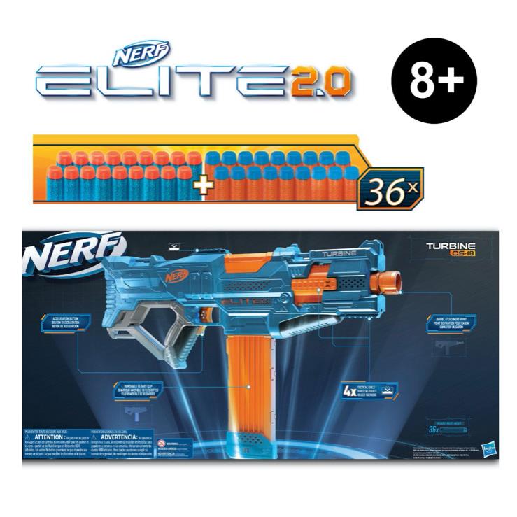 Nerf Elite 2.0 Motorized Blaster 36 Darts Kid`s Toy Guns Shooting Boy`s Gift