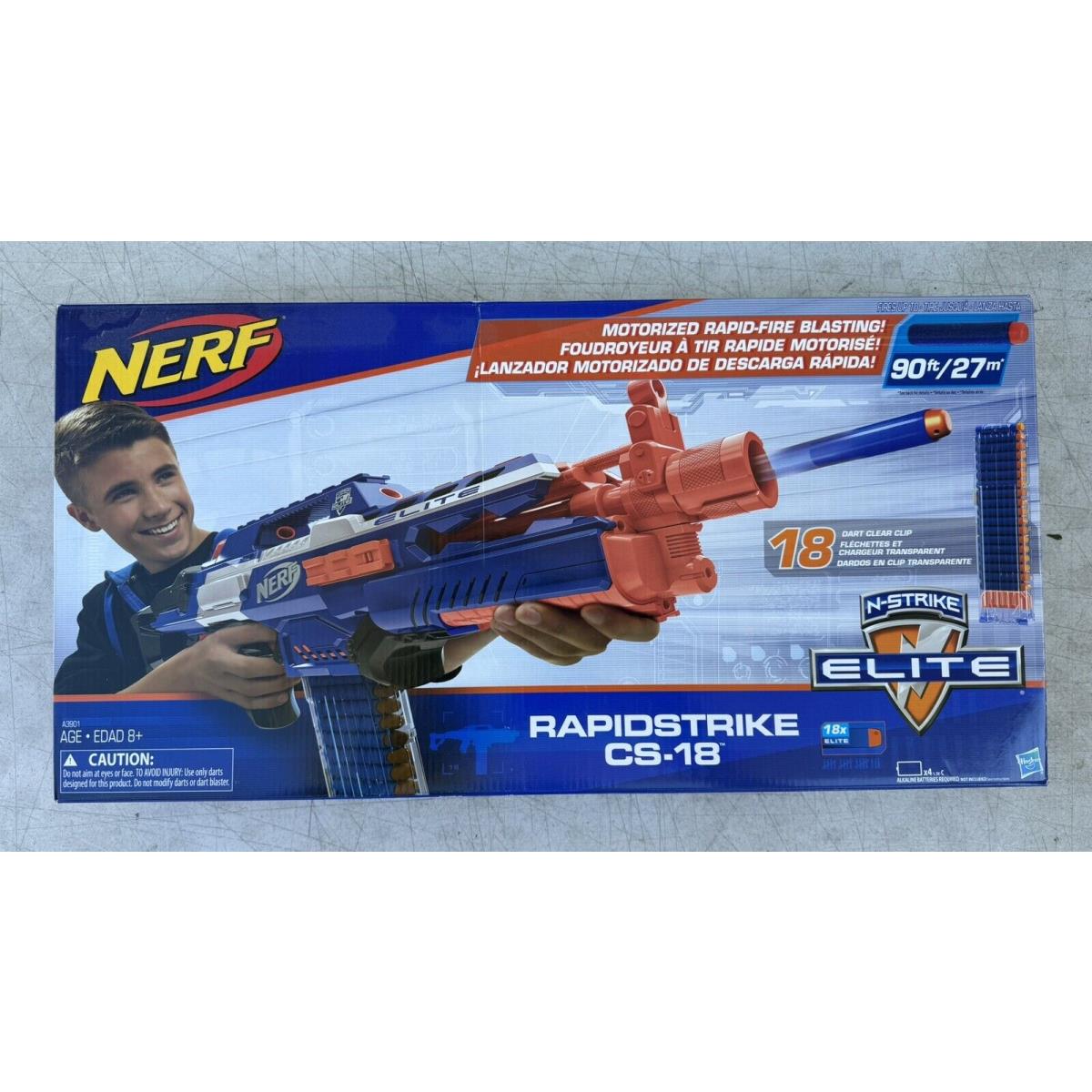 Nerf CS-18 N-strike Elite Rapidstrike Blaster w/ 18 Dart Clip