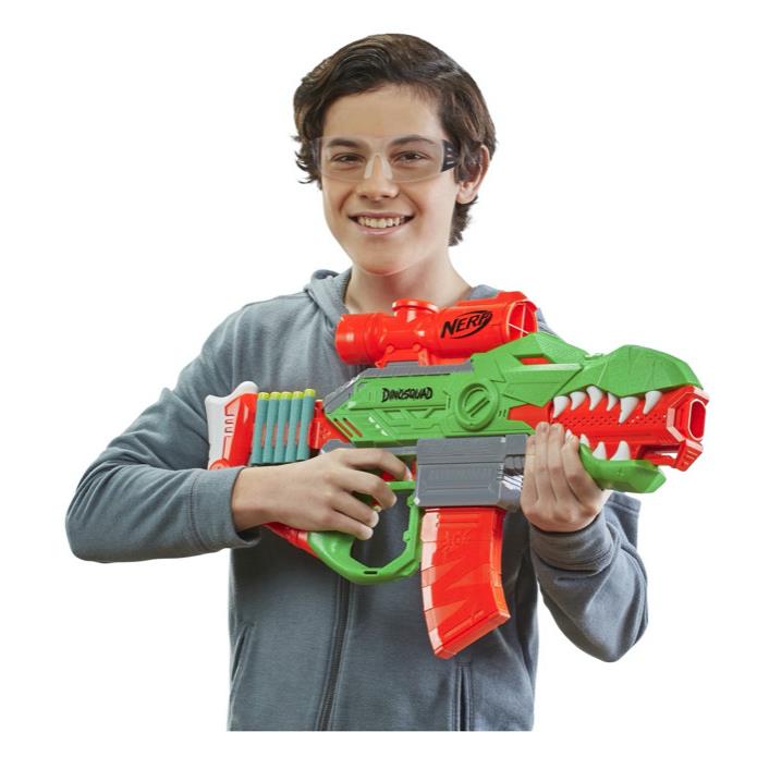 Nerf Guns Dinosquad Rex-rampage Motorized Dart Blaster Foam Dart Gun Toy Gun