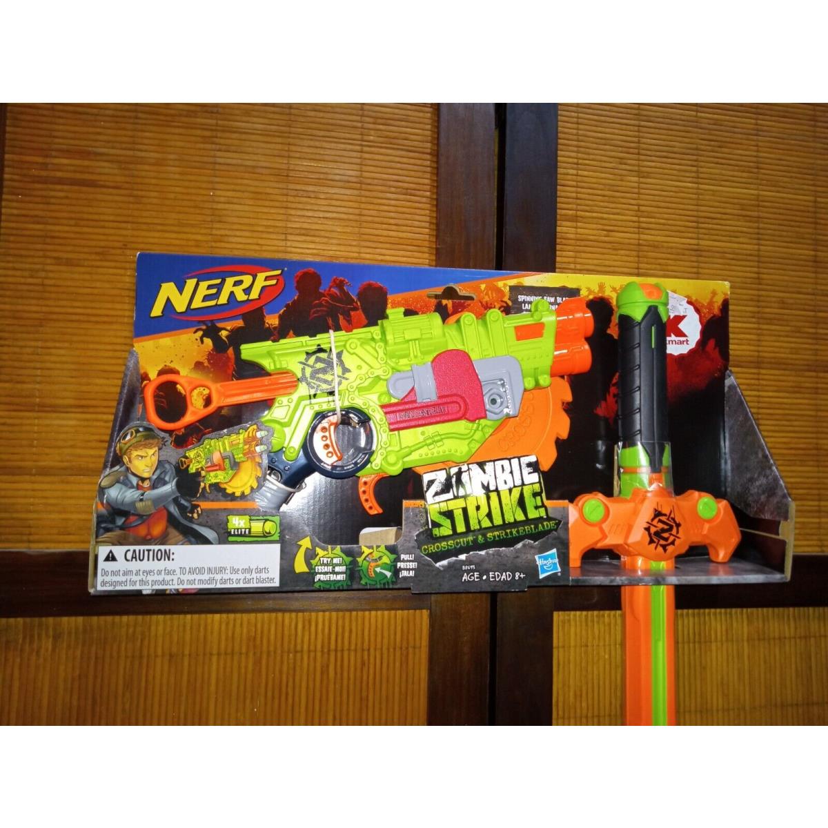 Nos Nerf Kmart Crosscut Strikeblade Sword Zombie Strike Combo Pack Htf Item