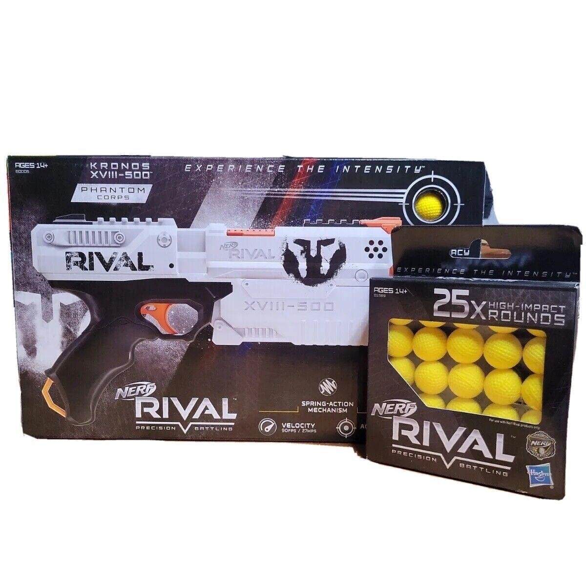 Nerf Rival Kronos Xviii 500 Phantom Corps Toy Gun Set Free 30 Rounds Balls