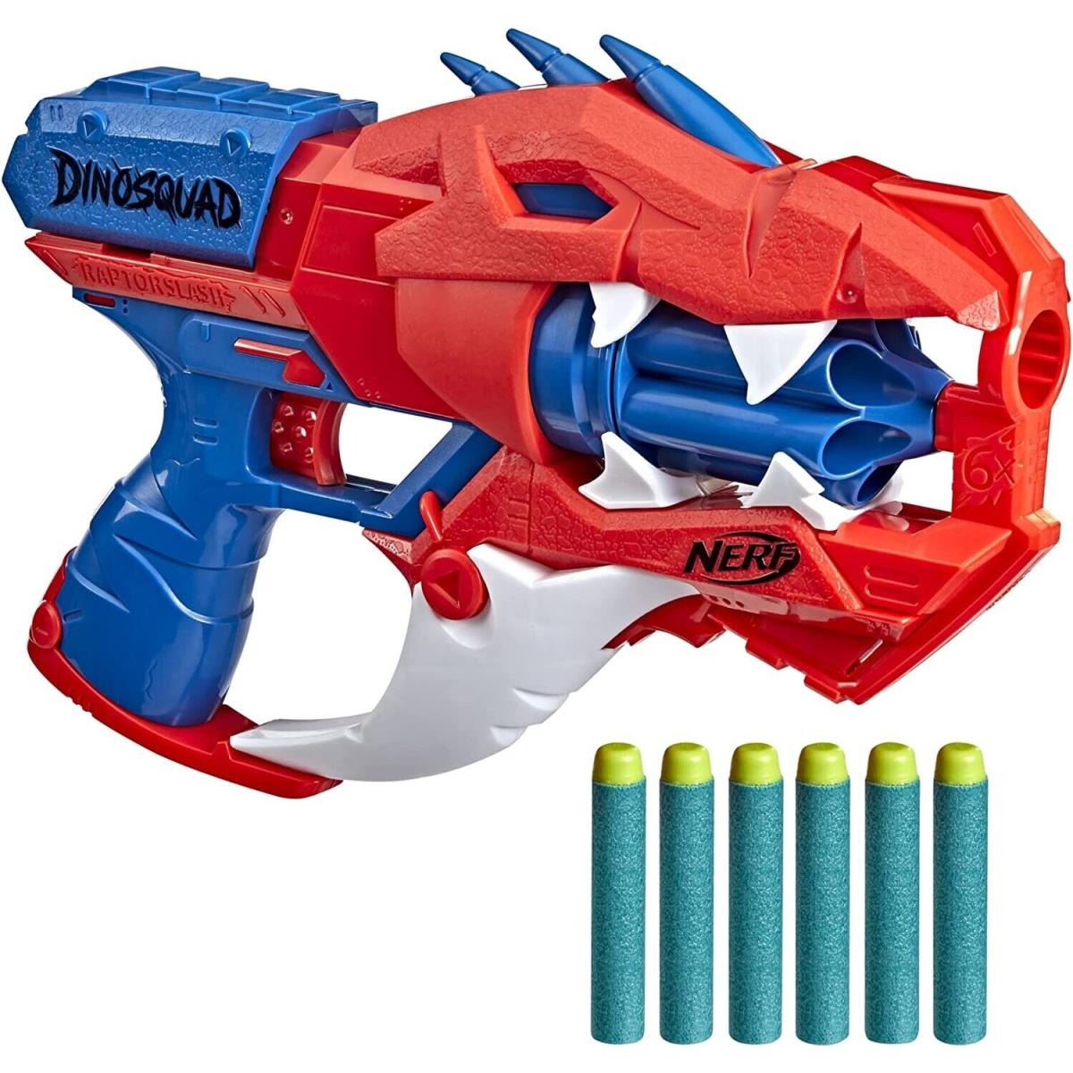 Nerf Dinosquad Raptor Slash Dart Blaster Toy Gun Gift For 7 8 9 10 Year Old Boy