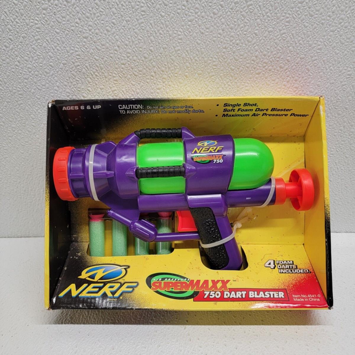 Vintage 1998 Nerf Gun Air Pressure Supermaxx 750 Dart Blaster 90s