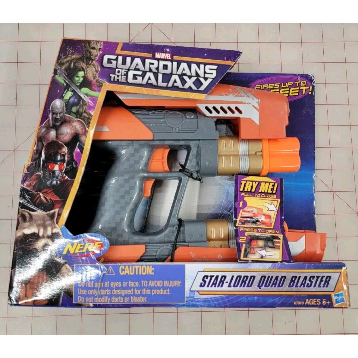 Nerf Star Lord Quad Blaster Dart Gun Guardians Of The Galaxy Marvel Hasbro 2013