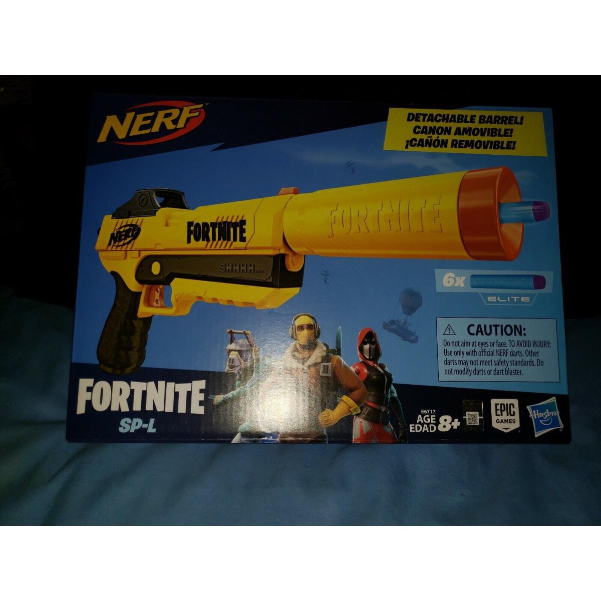 Nerf Fortnite Sp-l Elite Dart Blaster Pistol w/ 6 Darts