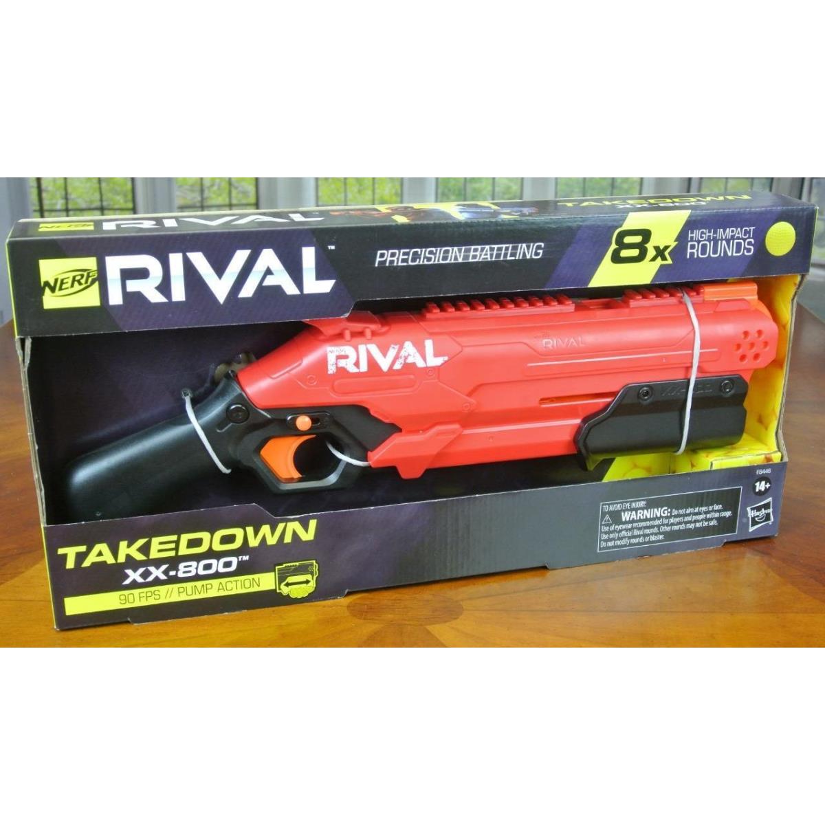 Nerf Rival Takedown XX-800 Pump Action Holds 8 Rounds