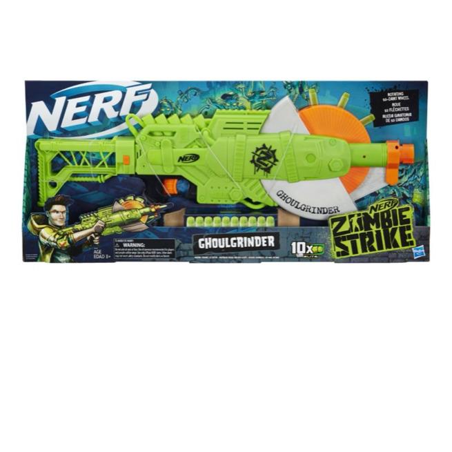 Nerf Zombie Strike Ghoulgrinder Boy`s Toy Dart Guns Soft Foam Darts Kid`s Gift