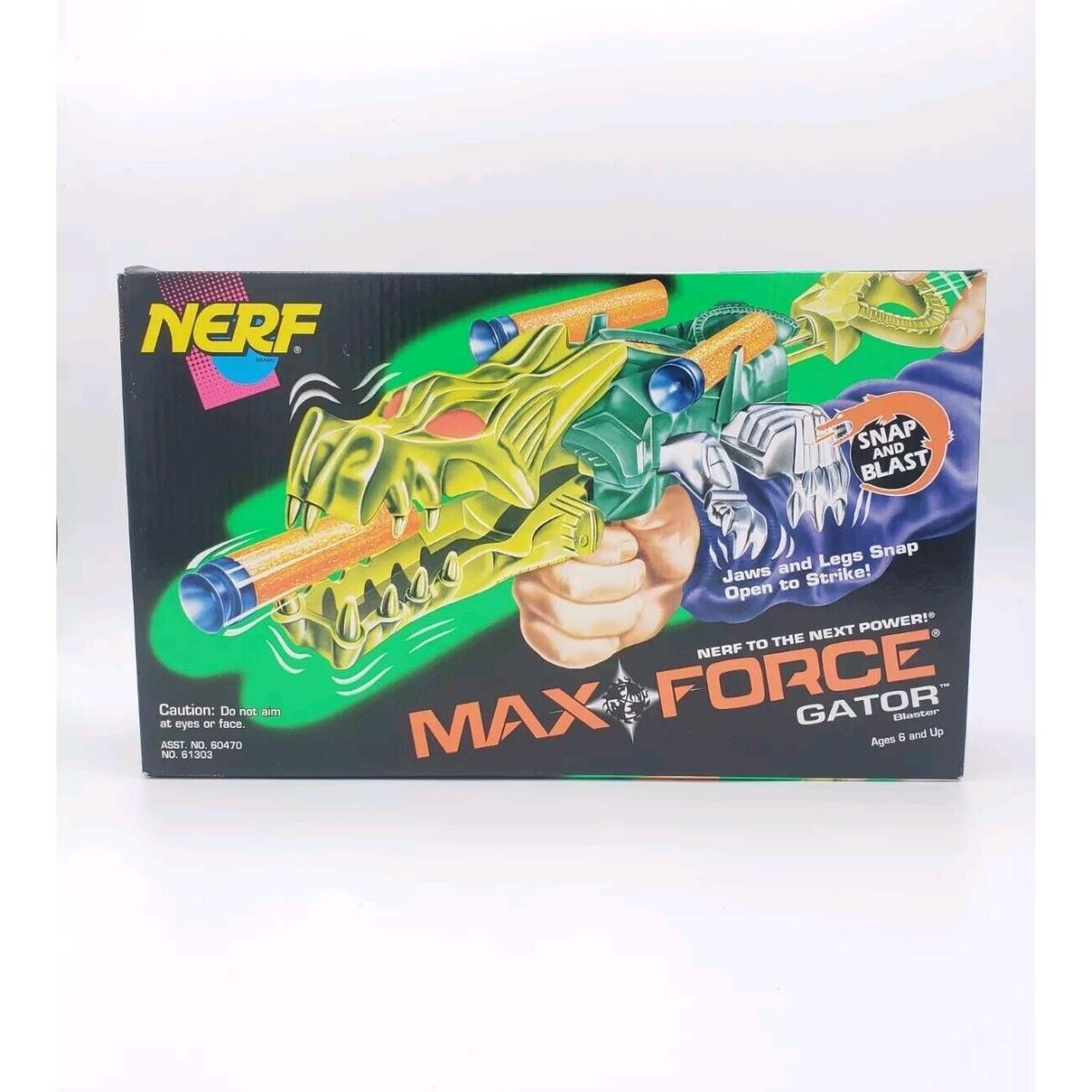 Vintage Nerf Max Force Gator Blaster Kenner Rare