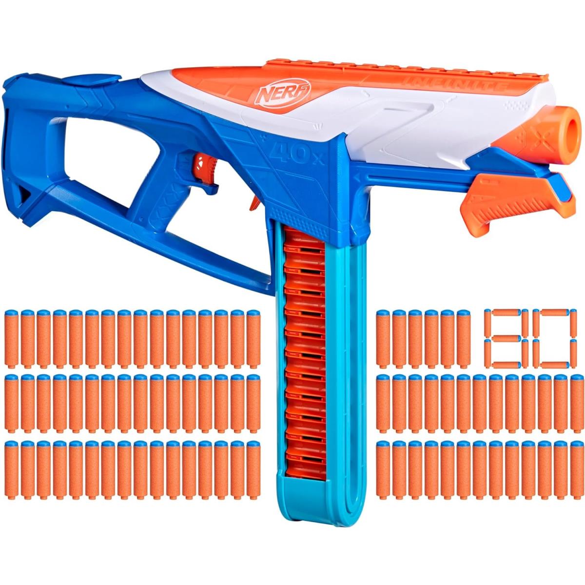 Nerf N Series Infinite Dart Blaster 80 Nerf N1 Darts 40 Dart Battle Belt Toy