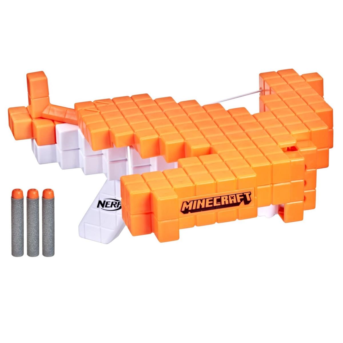 Nerf Minecraft Pillager`s Crossbow Dart-blasting Crossbow Includes 3 Elite