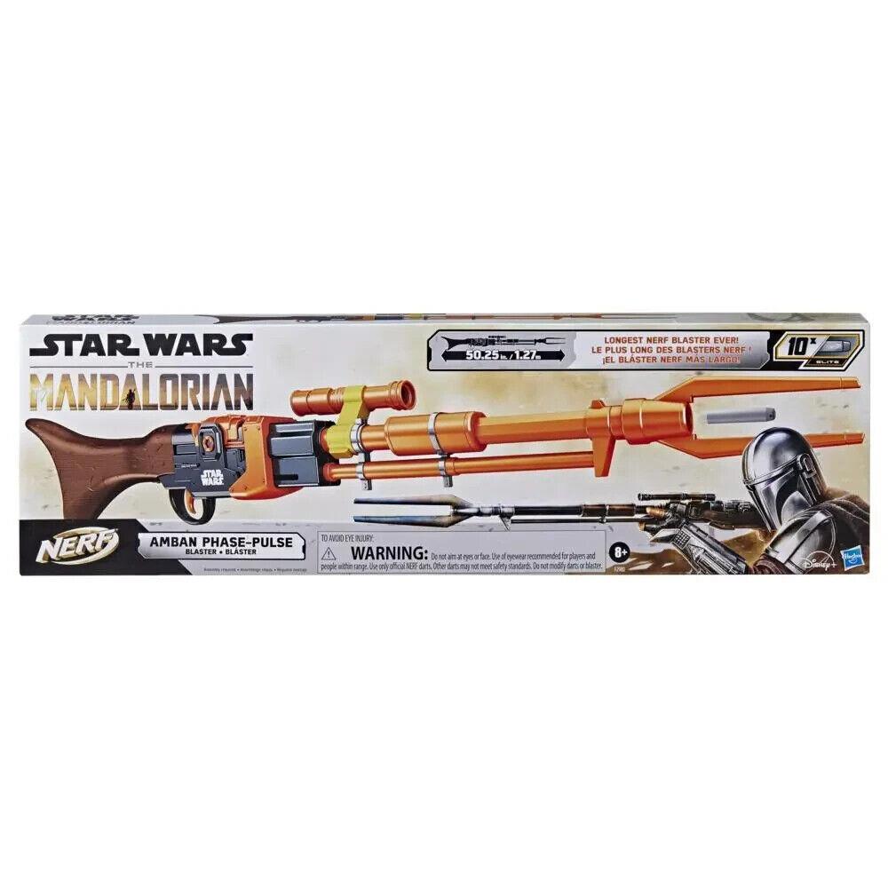 Nerf Star Wars Amban Phase-pulse Blaster Mandalorian 10 Official Elite Darts