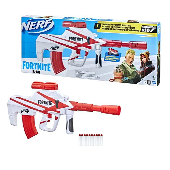 Fortnite Nerf Gun Bar Motorized Blaster Boy`s Toy Guns Foam Dart Guns