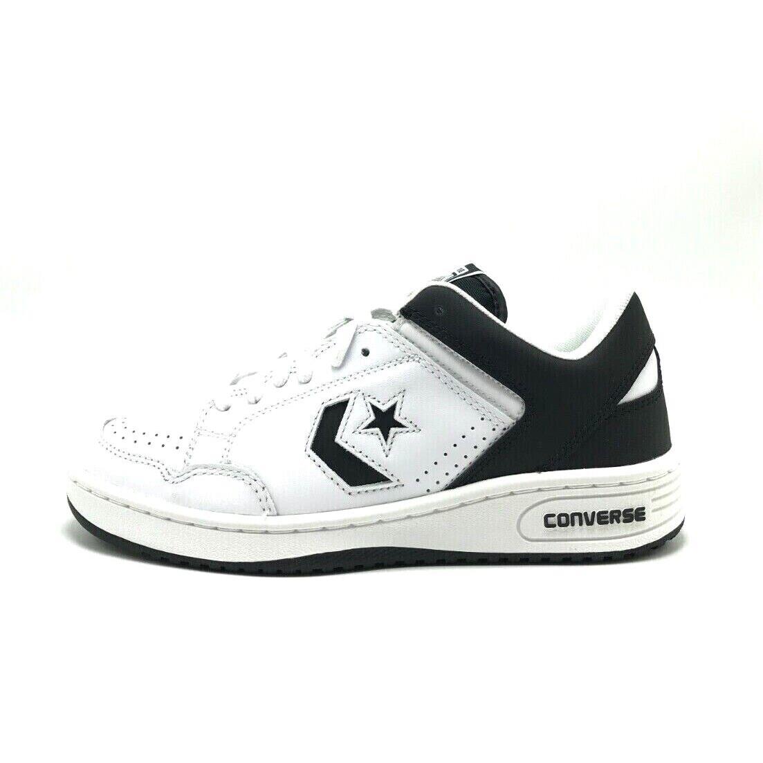 Unisex Converse Weapon Leather White / Black A10203C Sz 8.0 - 12.0