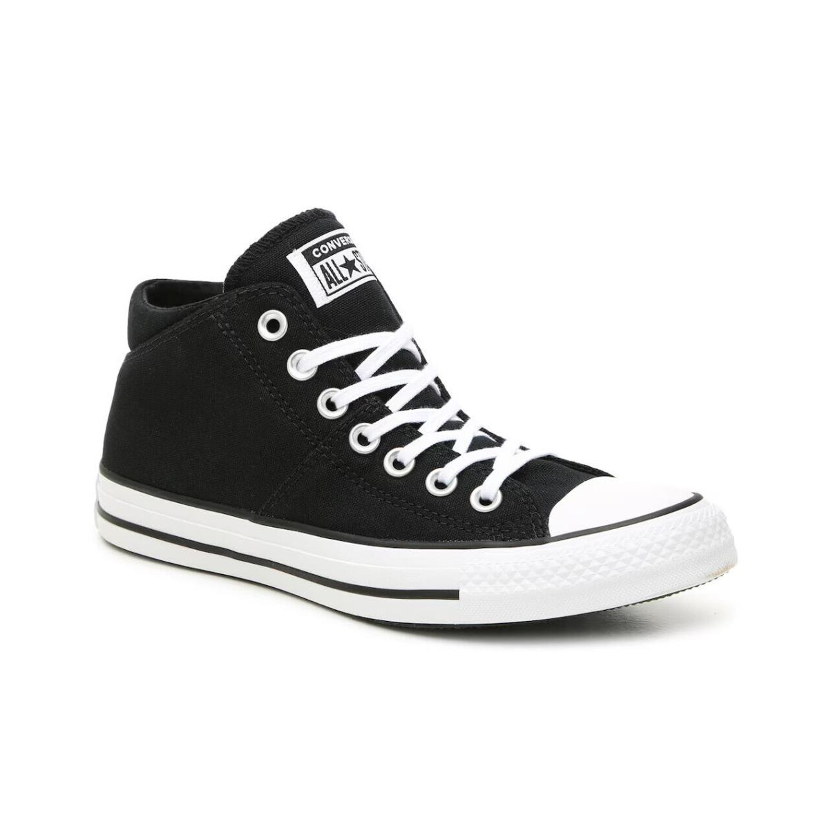 Womens Converse Chuck Taylor All Star Madison Mid-top Black Canvas Shoes