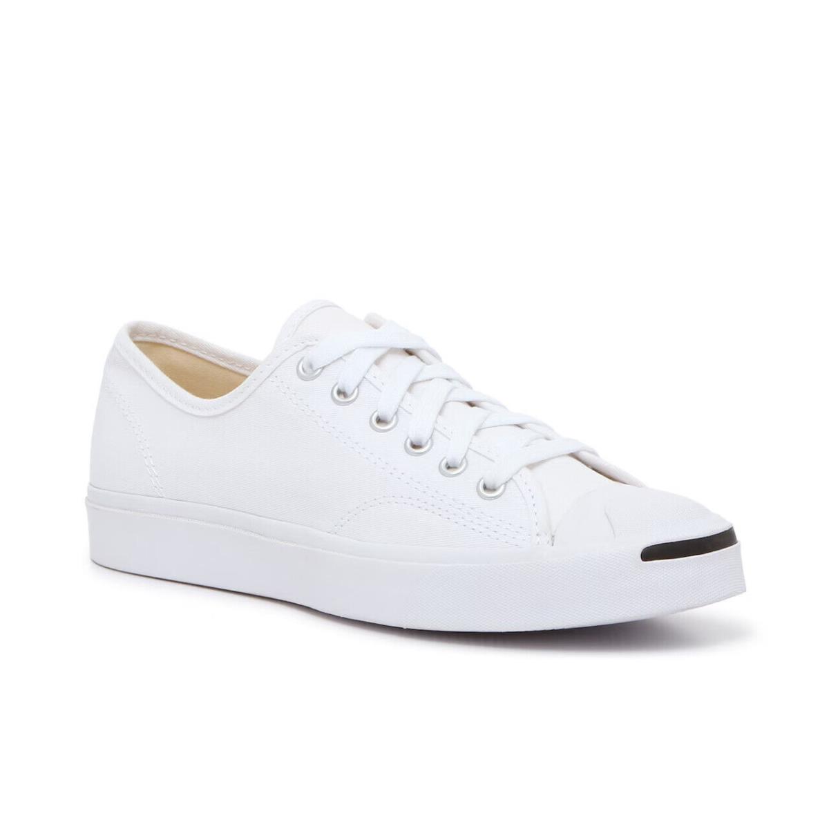 Mens Converse Jack Purcell Low Top White Canvas Sneaker Shoes