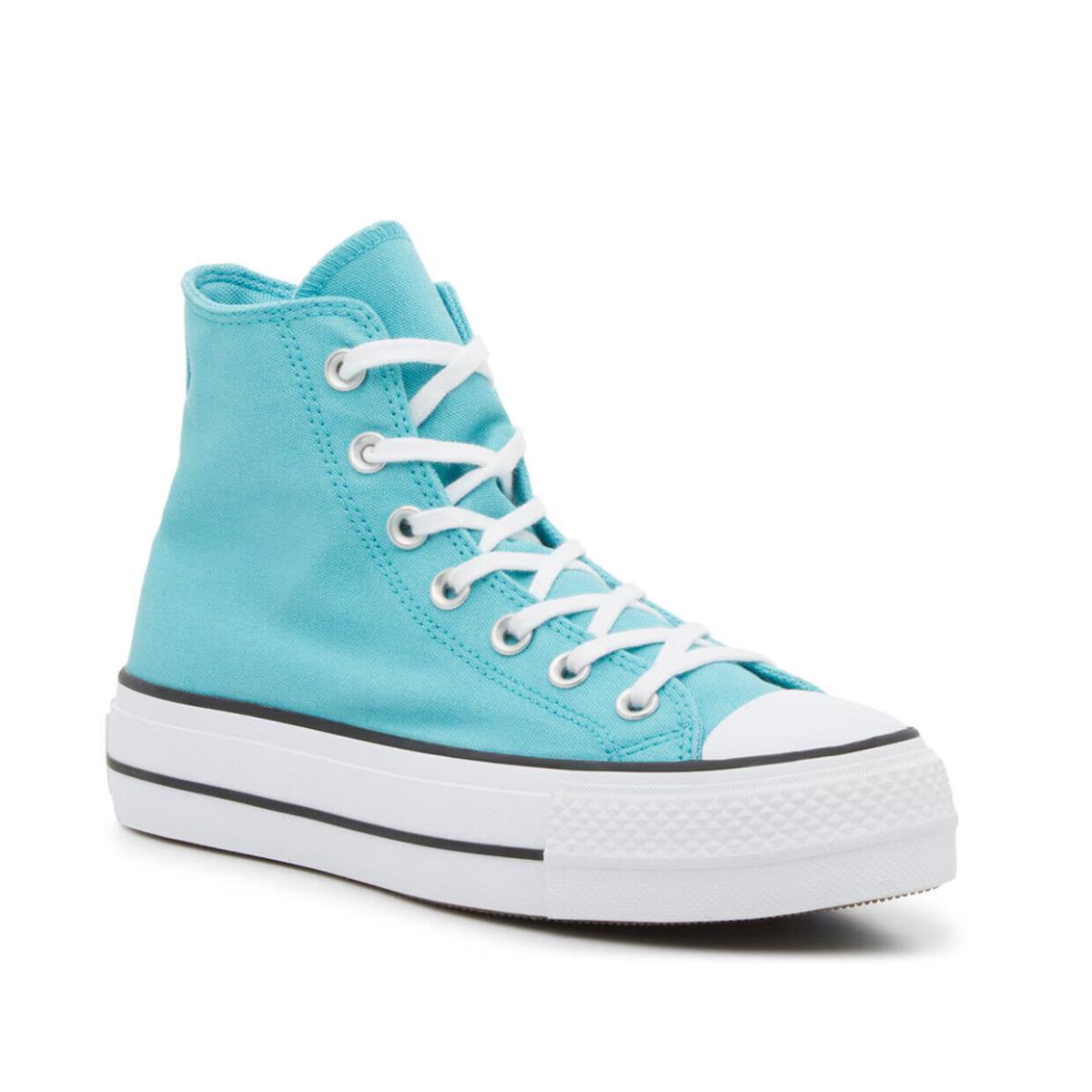 Womens Converse Chuck Taylor All Star High-top Ocean Drip Aqua Canvas Shoes