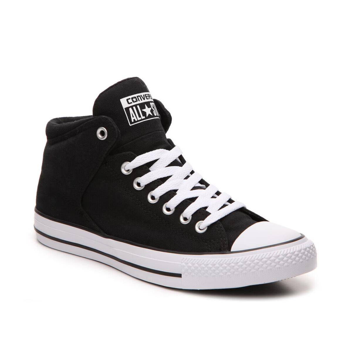 Mens Converse Chuck Taylor All Star Street High-top Black White Canvas Shoes