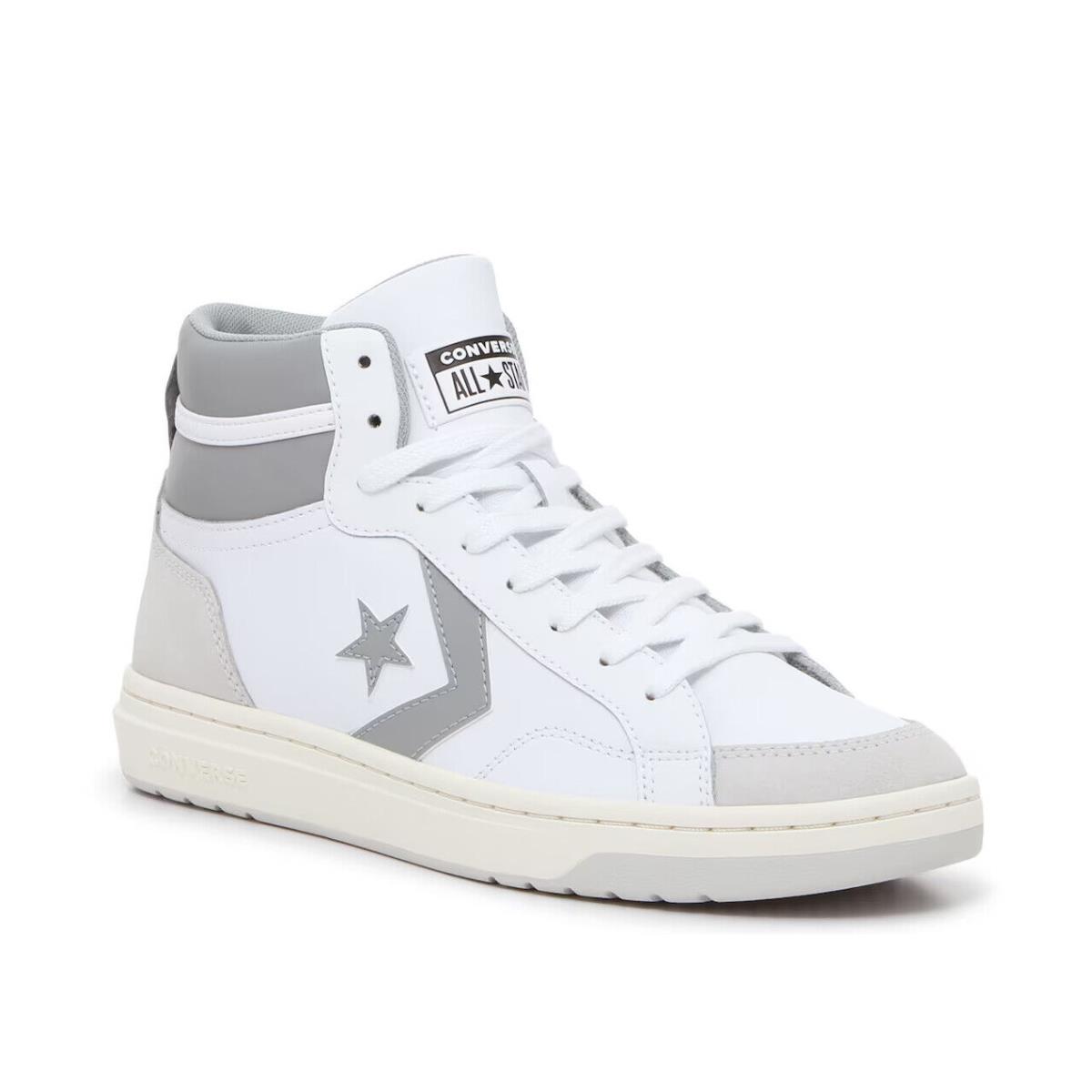 Mens Converse Chuck Taylor All Star Pro Blaze White Grey Leather Shoes